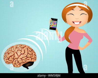 An abstract electromagnetic waves background Stock Photo - Alamy