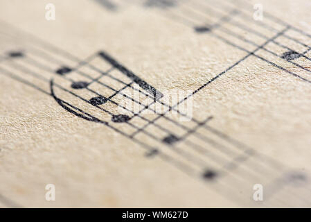 sepia sheet music manuscript