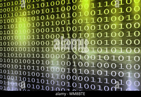 Internet Connection with Moving Data Packets Art Stock Photo