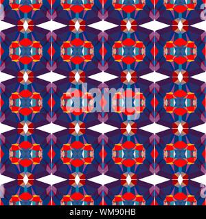 seamless repeating pattern abstract with midnight blue, crimson and burly wood colors. Stock Photo