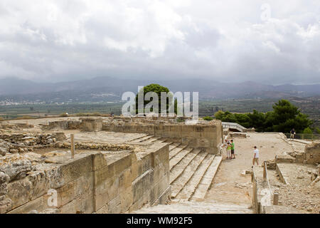 Phaistos or Festos, ancient city on the island of Crete Stock Photo