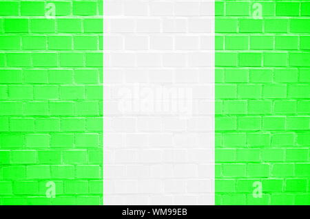 flag painted on a brickwall can be used as background Stock Photo