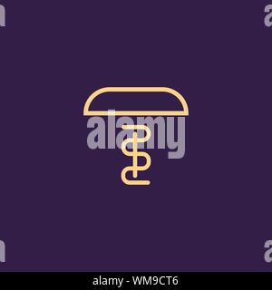 Creative Innovative Initial Letter logo TT T. Minimal luxury Monogram. Professional initial design. Premium Business typeface. Alphabet symbol. Stock Vector