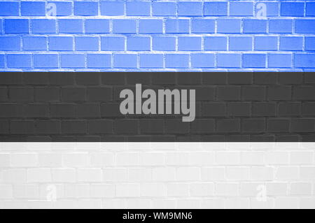 flag painted on a brickwall can be used as background Stock Photo