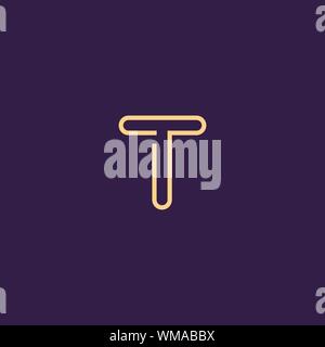 Creative Innovative Initial Letter logo TT T. Minimal luxury Monogram. Professional initial design. Premium Business typeface. Alphabet symbol. Stock Vector