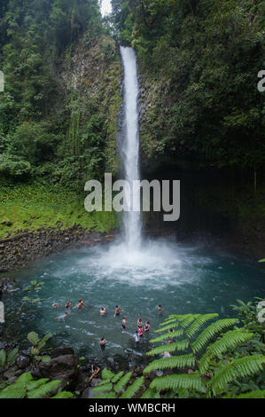 La Fortuna waterfall (Catarata La Fortuna) in Alajuela Province, Costa Rica.
