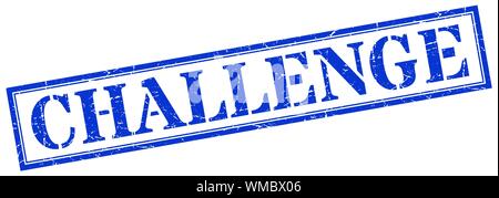 challenge stamp. challenge square grunge sign. challenge Stock Vector