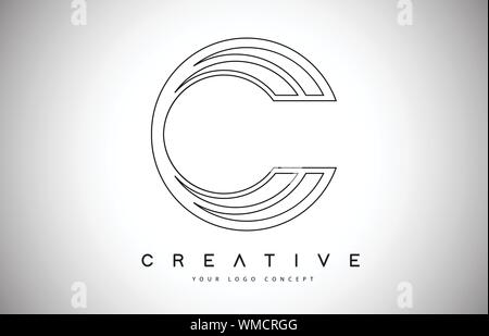 V Letter Logo Monogram Design. Creative V Letter Icon with Black Lines ...