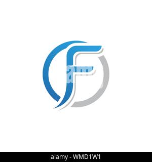 F logo and symbols template vector icons Stock Vector