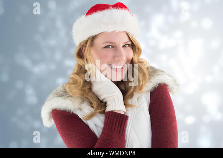 Custom Faces Christmas Leggings - Santa Hat