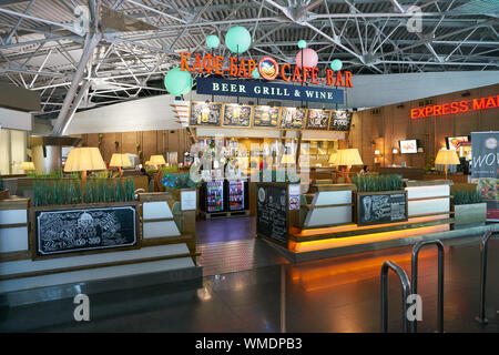 MOSCOW, RUSSIA - CIRCA MAY, 2018: interior shot of Vnukovo International Airport. Stock Photo