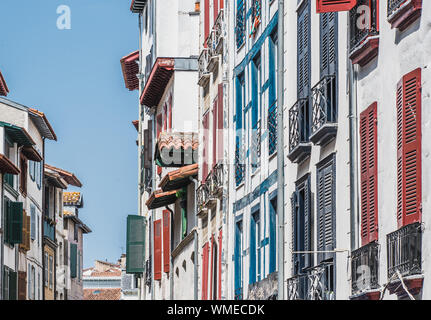 Historical and cultural city center of Bayonne, Pyrenees, France Stock Photo