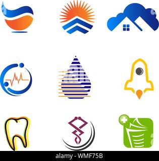 Business Icons Set - Isolated On White Background - Vector Illustration, Graphic Design Editable For Your Design, Collection Of Flat Icons, Abstract C Stock Vector