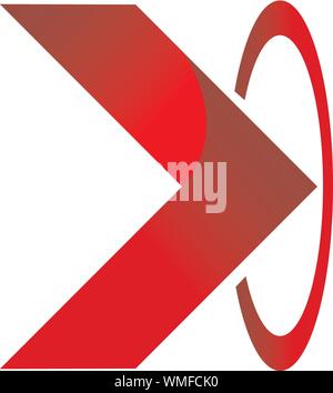 Abstract design arrow icon 3d Stock Vector