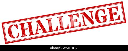 challenge stamp. challenge square grunge sign. challenge Stock Vector