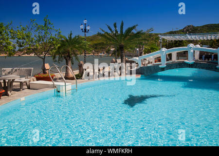 Swimmingpool, Vinh Hy Resort, Vinh Hy, Ninh Thuan, Vietnam, Asia Stock Photo