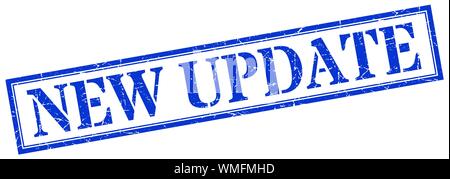 new update stamp. new update square grunge sign. new update Stock Vector