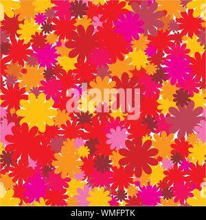 Floral seamless background, part 4. Vector illustration Stock Vector