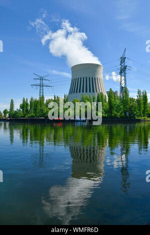 Kuehlturm, Kraftwerk Reuter West, Siemensstadt, Spandau, Berlin, Deutschland Stock Photo