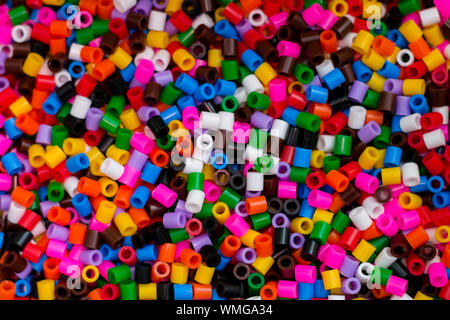small pieces with different colors close-up Stock Photo
