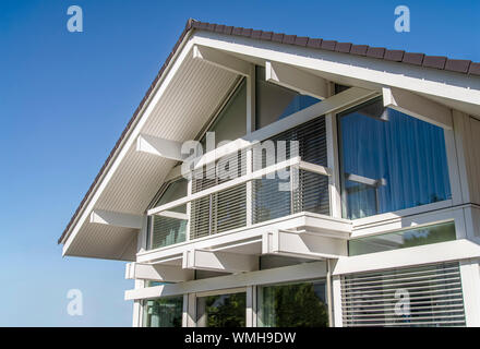 Gable of a modern family house Stock Photo