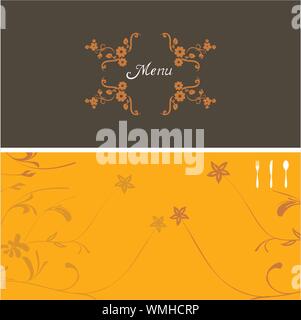 Vintage Indian menu cover design Stock Vector