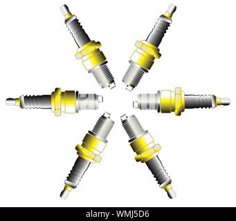 Spark Plugs Stock Vector