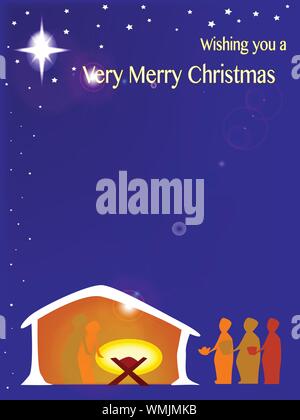 Away in a Manger Stock Vector