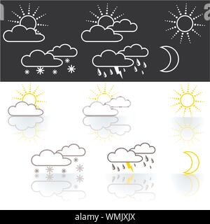 Weather Icons Stock Vector
