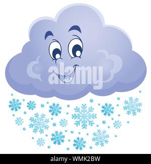 Winter cloud theme image 1 Stock Vector