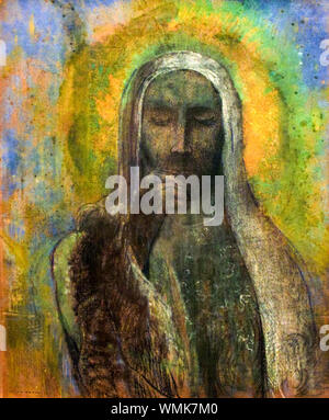 Le Christ du Silence - The Christ of Silence 1890 Odilon Redon Stock ...