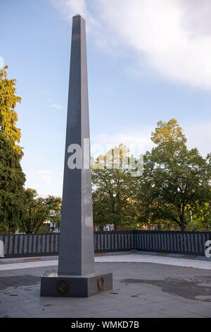 The Oregon World War II Memorial is located on the grounds of the Oregon State Capitol in downtown Salem. Stock Photo