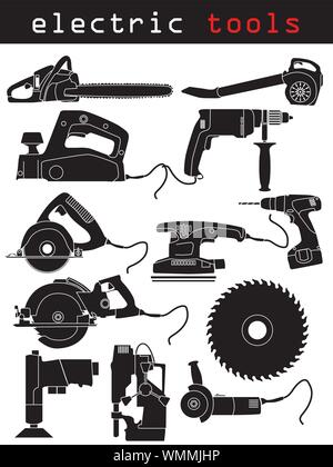 Electric tools Stock Vector