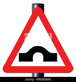 Bridge Out Traffic Sign Stock Vector Image & Art - Alamy
