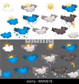 Weather Icons Stock Vector