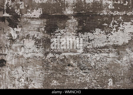 Abstract grunge background. Concrete wall with scratches, cracks and paint residues. Scuffs, holes and color tints. Stock Photo