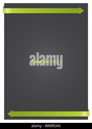 Green arrows on dark Stock Vector