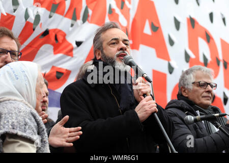 Buenos Aires, Buenos Aires, Argentina. 5th Sep, 2019. Teachers' Unions carry out a national strike and protest against the Government policies. Credit: Claudio Santisteban/ZUMA Wire/Alamy Live News Stock Photo