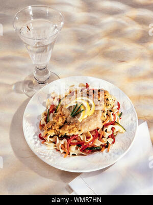 Sole Dinner Stock Photo