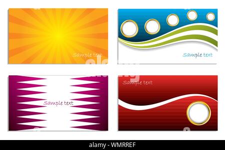 Business card collection Stock Vector