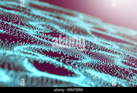 Network and data net system abstract background.Structure and connection.3d illustration.Technology and science concept Stock Photo
