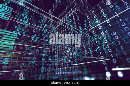 Binary Code Wallpaper Mural - Murals Your Way