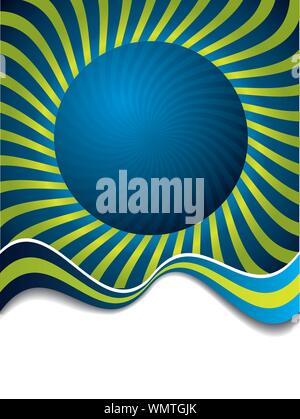 Swirling around sphere Stock Vector