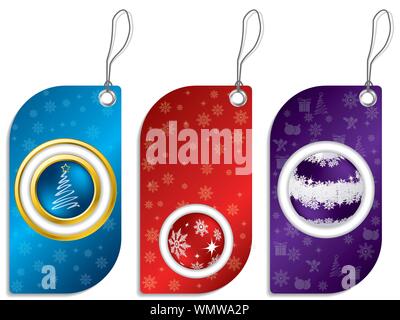 Christmas label set Stock Vector