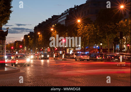 Paris, Avenue des Champs-Elysées Stock Photo