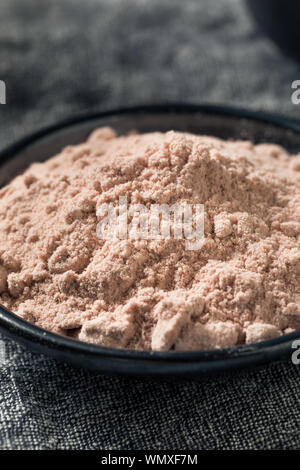 Organic Spiced Indian Black Salt in a Bowl Stock Photo