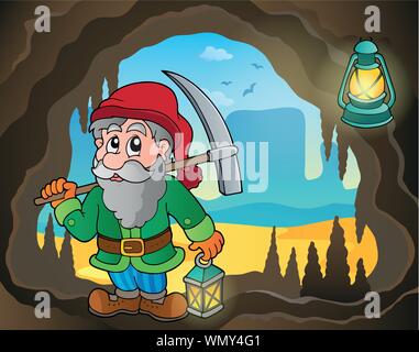 Mine theme image 5 Stock Vector