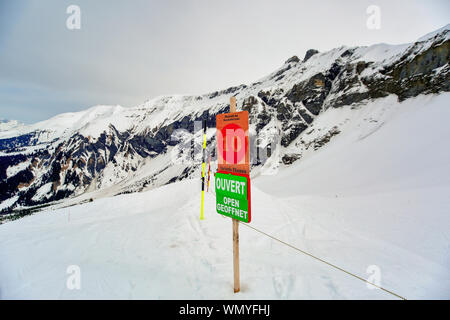 Sign at the entrance of a restaurant saying in French - Ouvert - meaning in  English - Open Stock Photo - Alamy