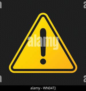 Other dangers sign on black background Stock Vector