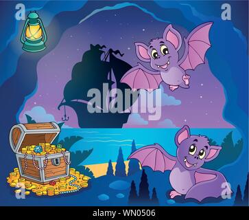 Pirate cove theme image 8 Stock Vector
